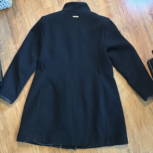 Vince Camputo Wool Black Coat Womens XL - Picture 6 of 14